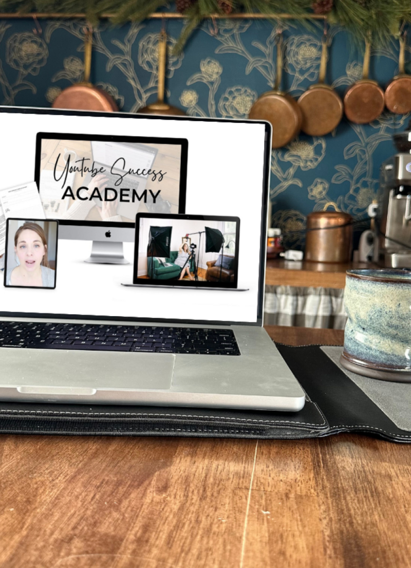 Laptop showing Youtube Success Academy