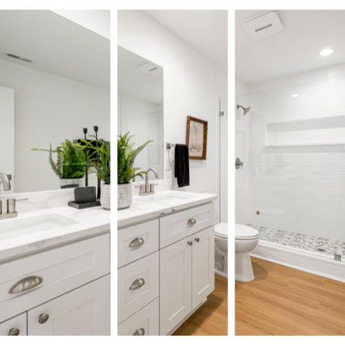 Beach style bathroom renovation in jersey city, NJ with porcelain tiles