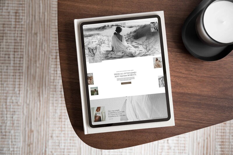 Showit website template by Bayou Brand House Alice Marie Compressed
