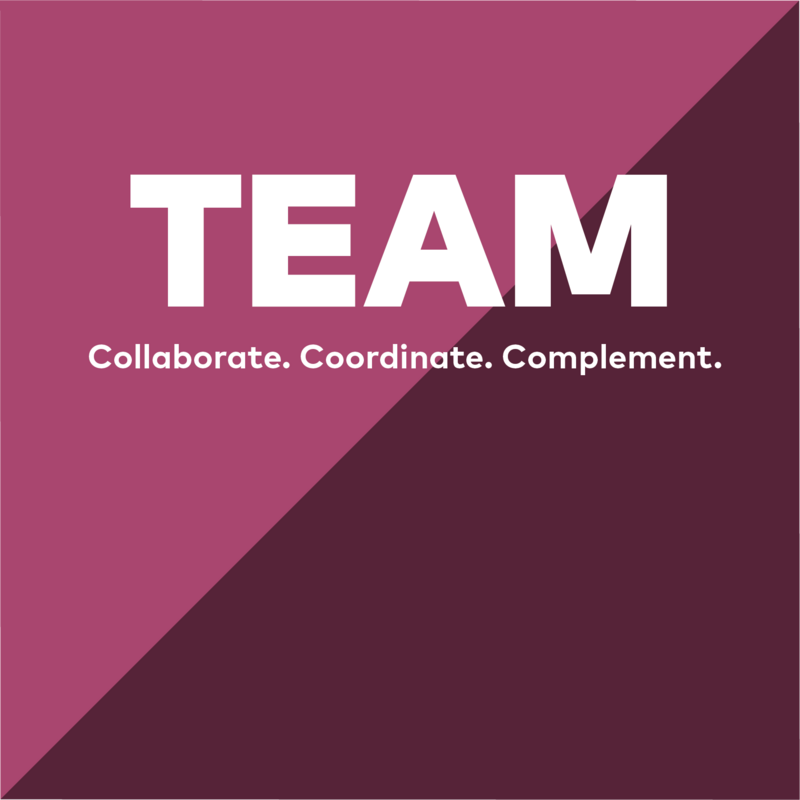 Collaborate Coordinate Complement Pink Pixel