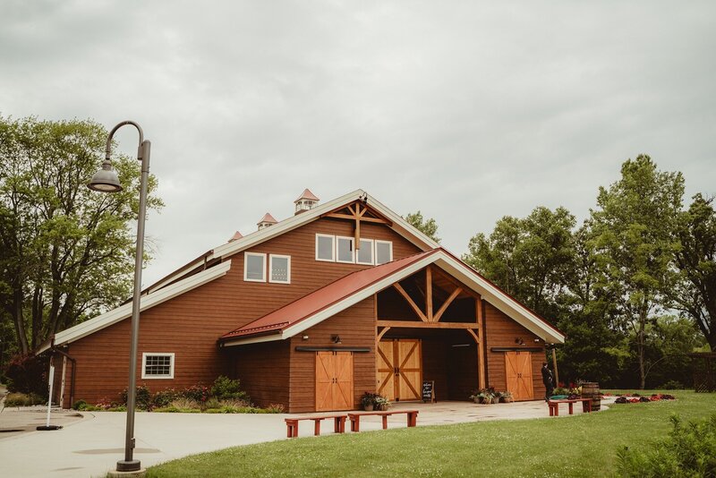 a modern barn venue at barnwood events in madison, winconsin.