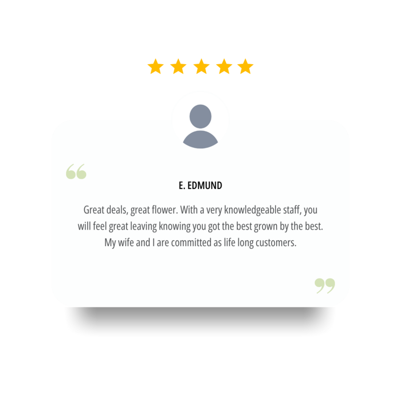 Positive customer testimonial about Earth Keeper Cannabis’s Maine-grown cannabis.