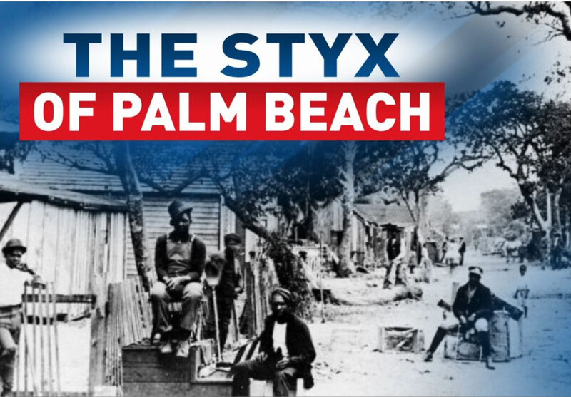 Black and white image from the 1900's featuring black people in a old town