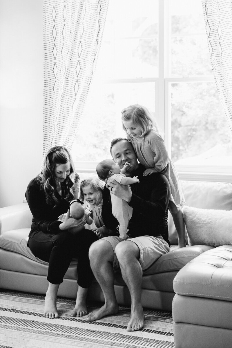 family with four kids