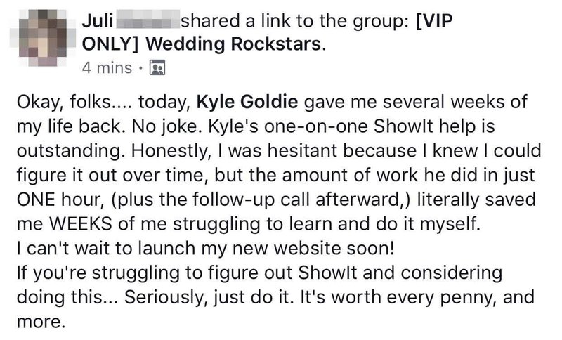 Book More Weddings Course Kyle Goldie Review JB 1