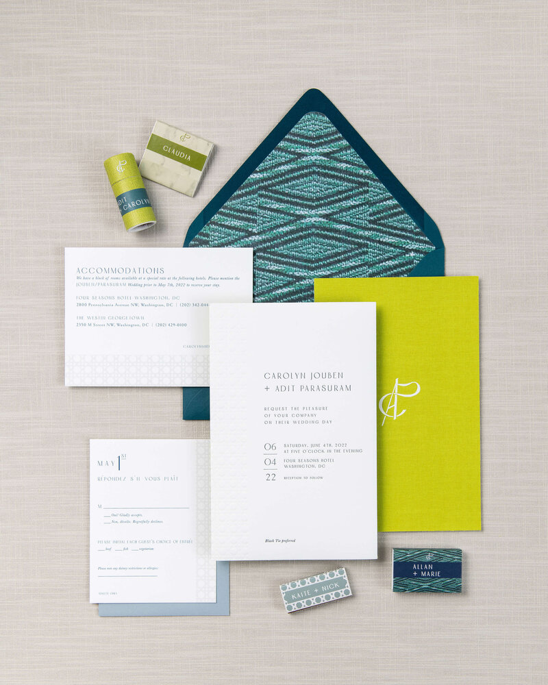 modern-chartreuse-wedding-invitations-Four-Seasons-Hotel-DC-Fig-2-Design 2