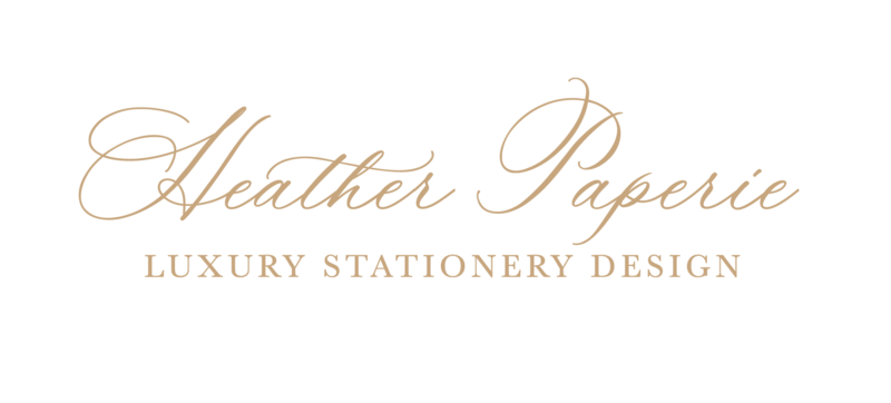 Heather Paperie Custom Luxury Wedding Stationery