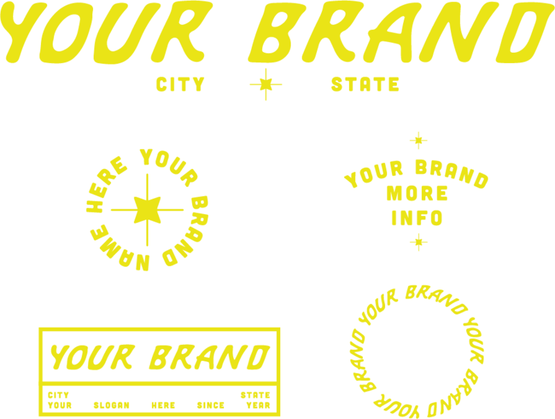 logo suite for a sample lifestyle brand
