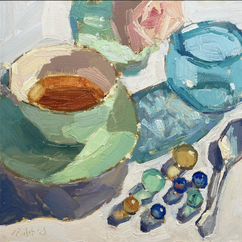 A still life painting by Valérie Pirlot 