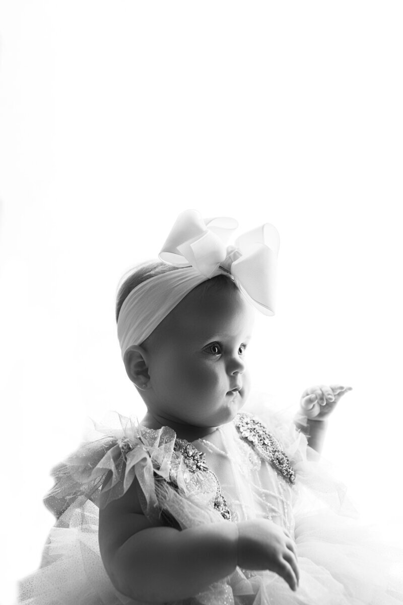 Baby side profile by baby photographer nj