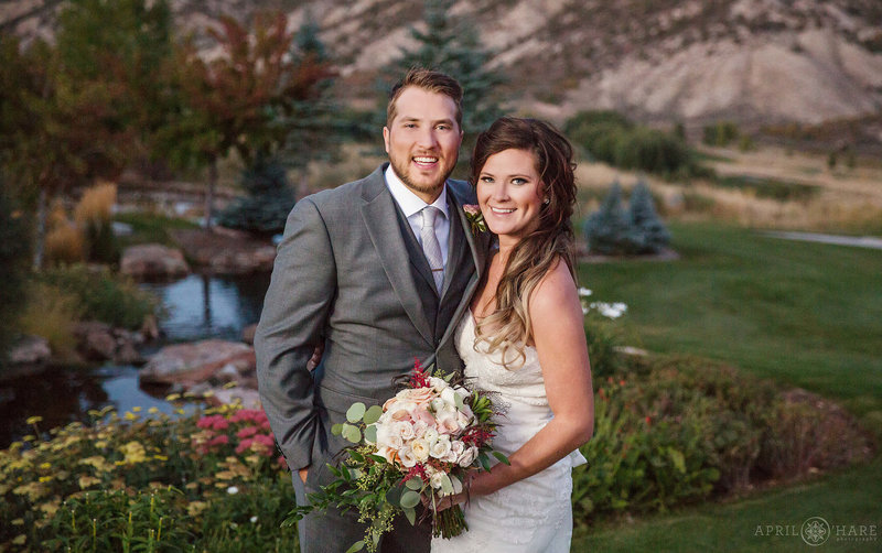 Beautiful golf course club wedding in the Vail Valley