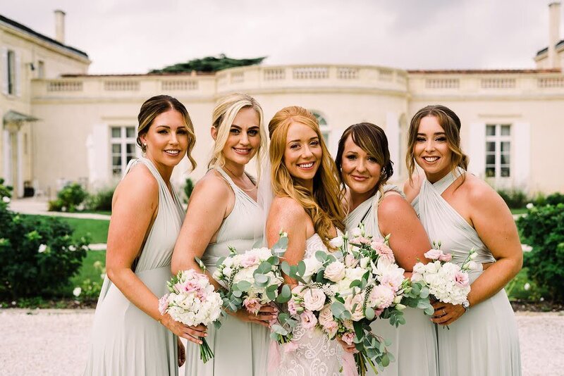 Gemma-and-Mike-French-Bordeaux-Wedding-bridesmaids-group