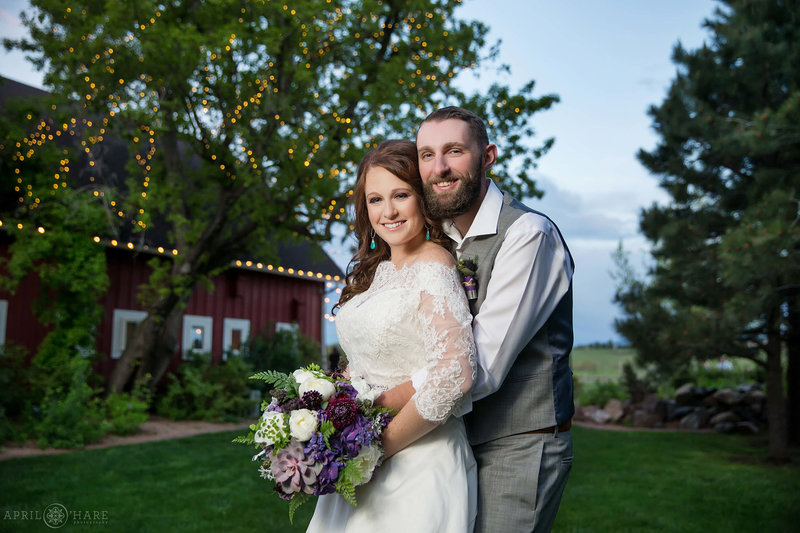 Beautiful wedding portraits at Denver Botanic Gardens Chatfield Farms