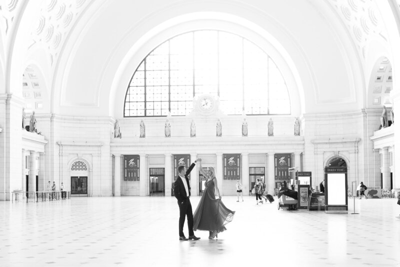 Union Station Engagement Session DC Wedding Photographer-67