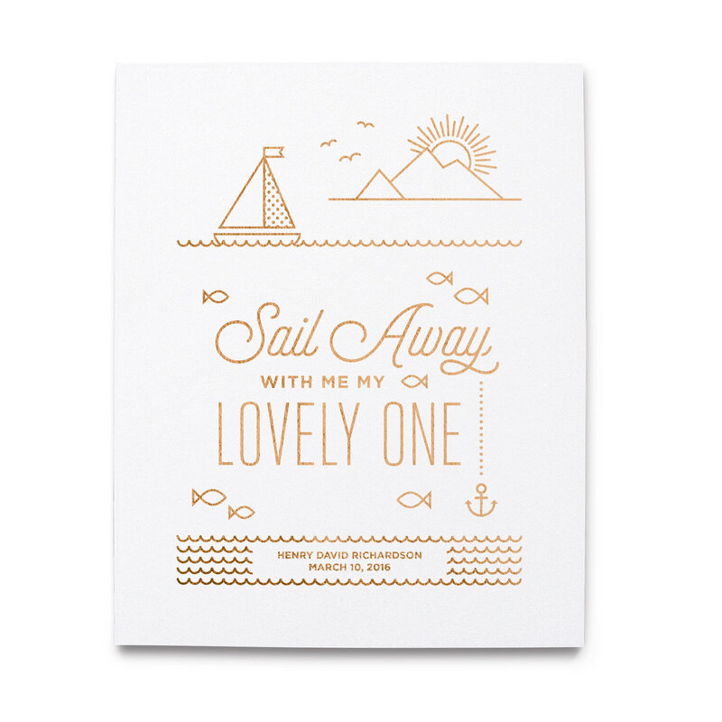 Sail_Away_Foil_Art_Print_White_Rose_Gold_Foil_8x10
