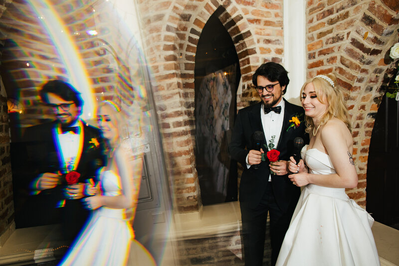 Quirky Bride and Groom St Pete Wedding