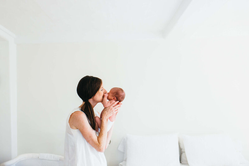 Concord Newborn Photographer mom with baby-1