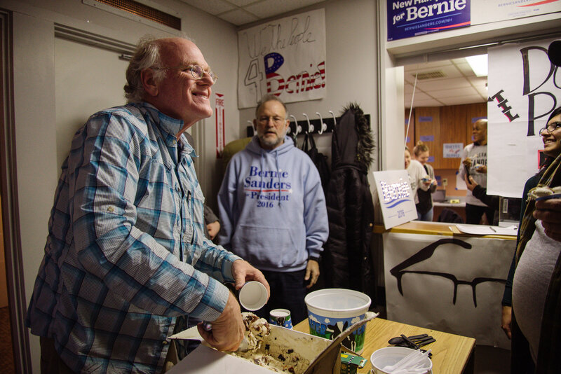 Ben and Jerry campaign for bernie sanders