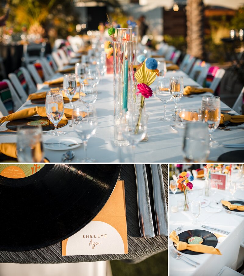 Detail photographs of reception at andaz resort
