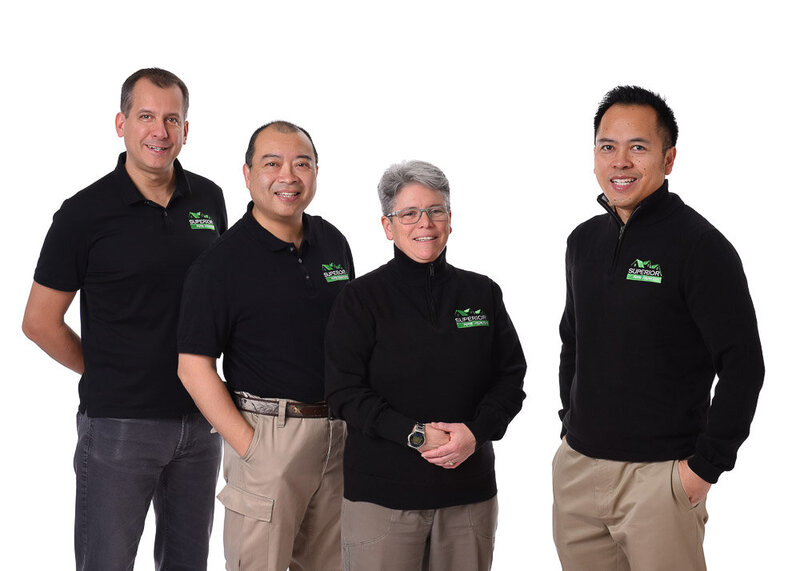 Team group shot of home  inspection company