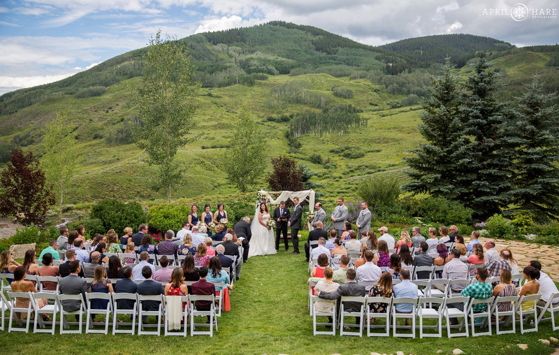 The Mountain Wedding Garden  Wedding Ceremony in Crested Butte