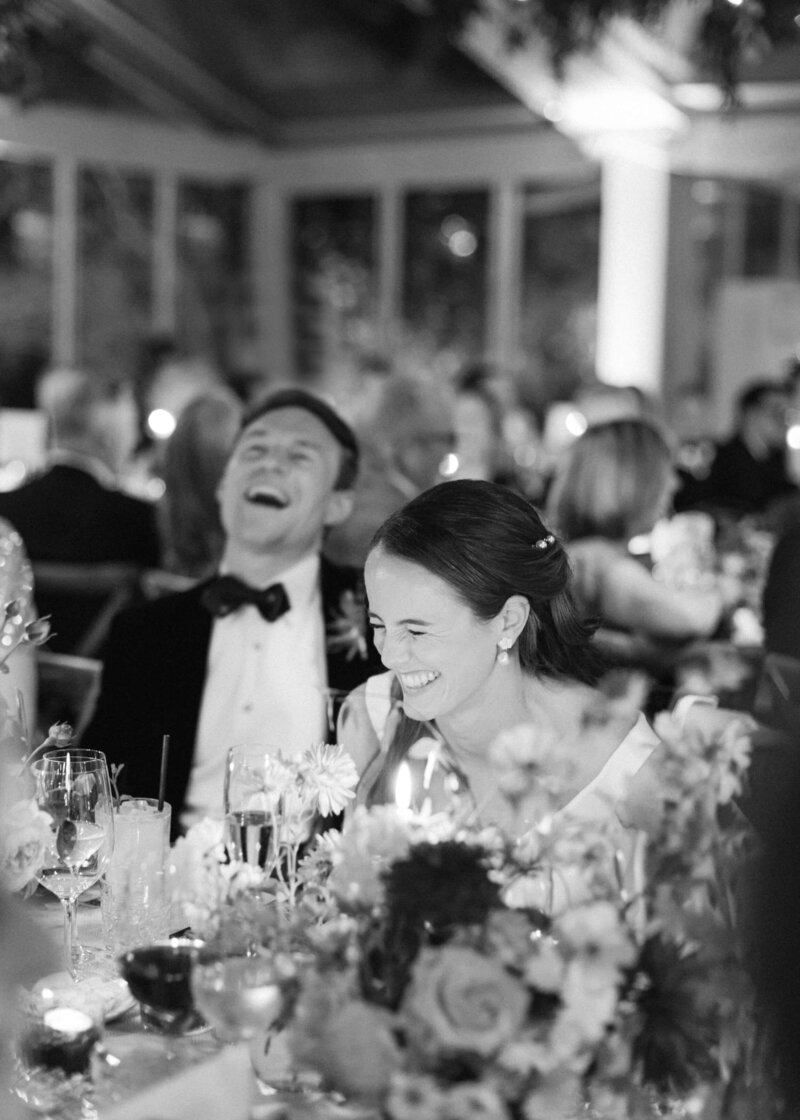 Bride Groom Laughing - Dinner Speeches - Wedding Photographer