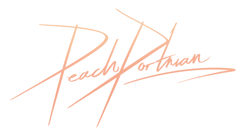 Peach Portman Handwritten Logo