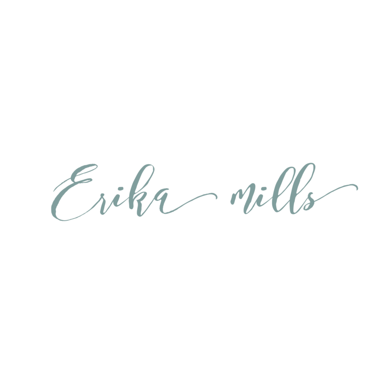 Erika Mills blue logo for beauty