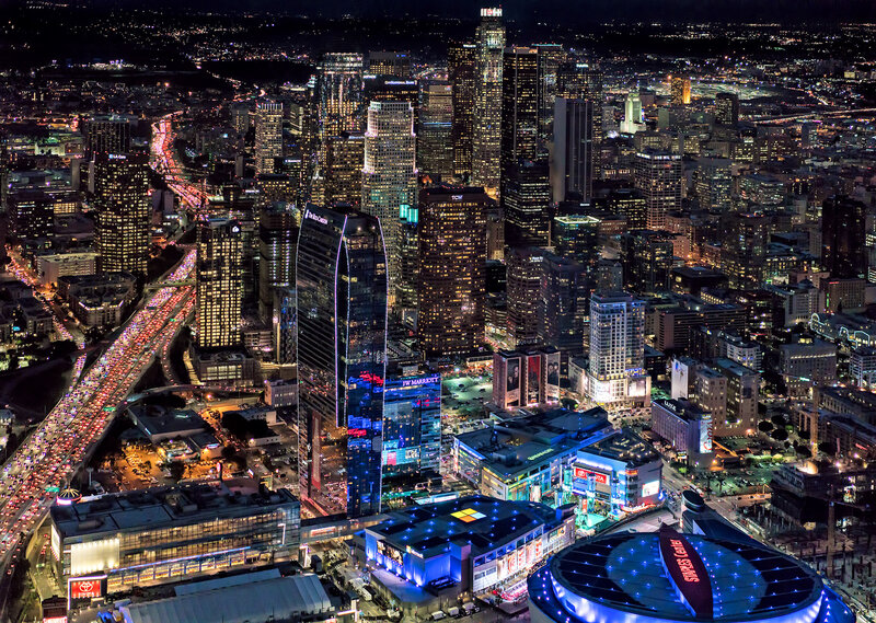 aerial image of Los Angeles