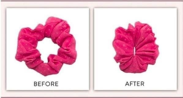 Scrunchy example of how the Perky Peach procedure works