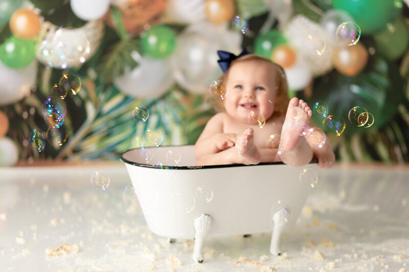 baby bath with bubbles in santa clarita