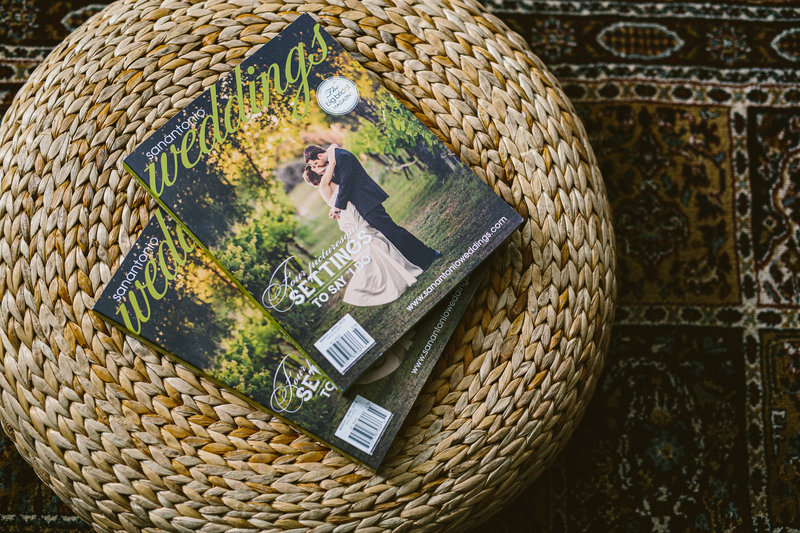 San Antonio Weddings Magazine cover by Expose The Heart Photography