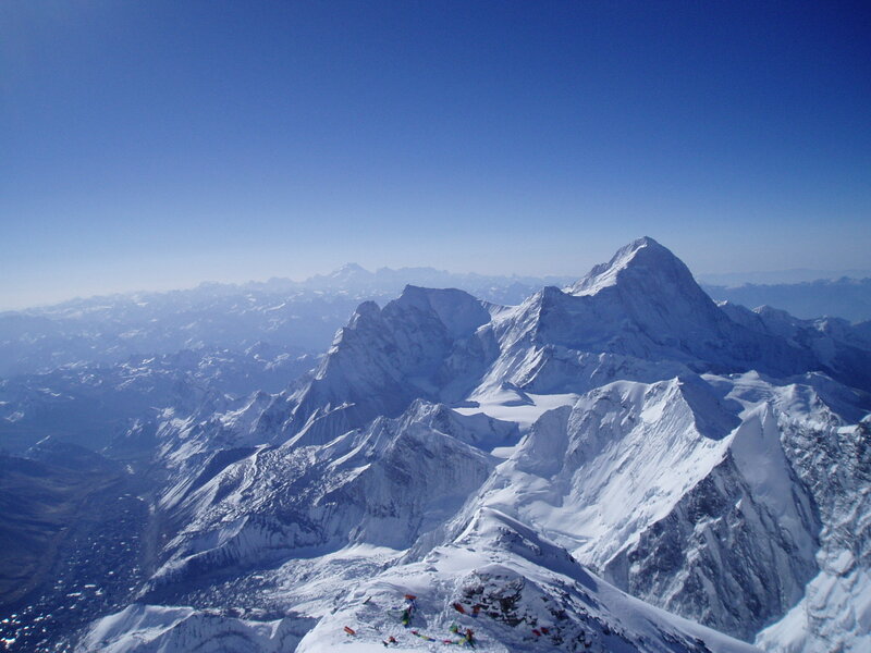 Mountain Makalu seen form high on Mt. Everest
