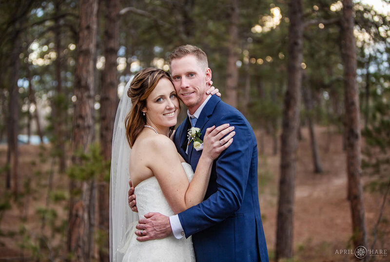 Winter Wedding in a Forest at Black Forest Wedgewood Weddings in Colorado Springs