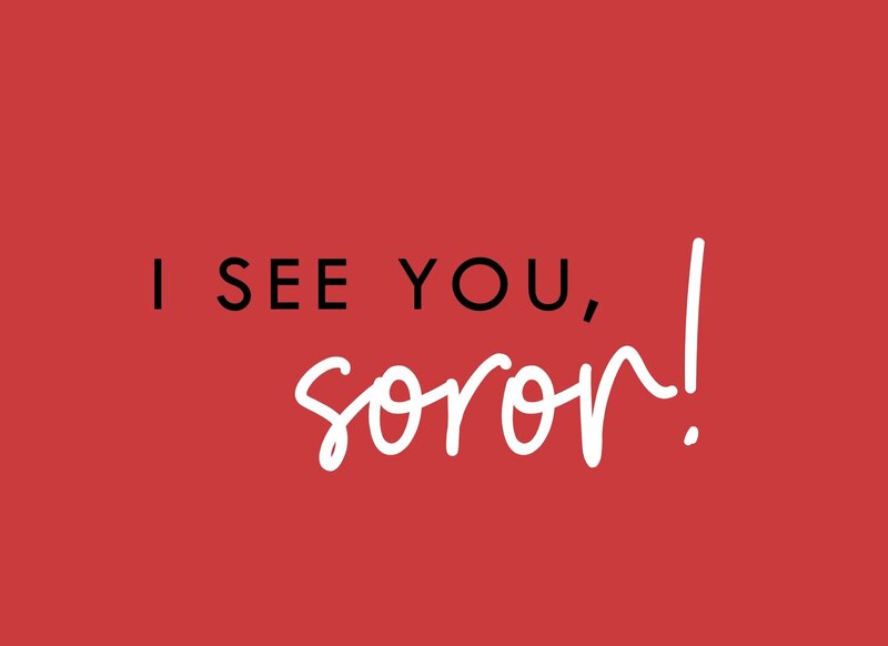I see you soror 1 - red