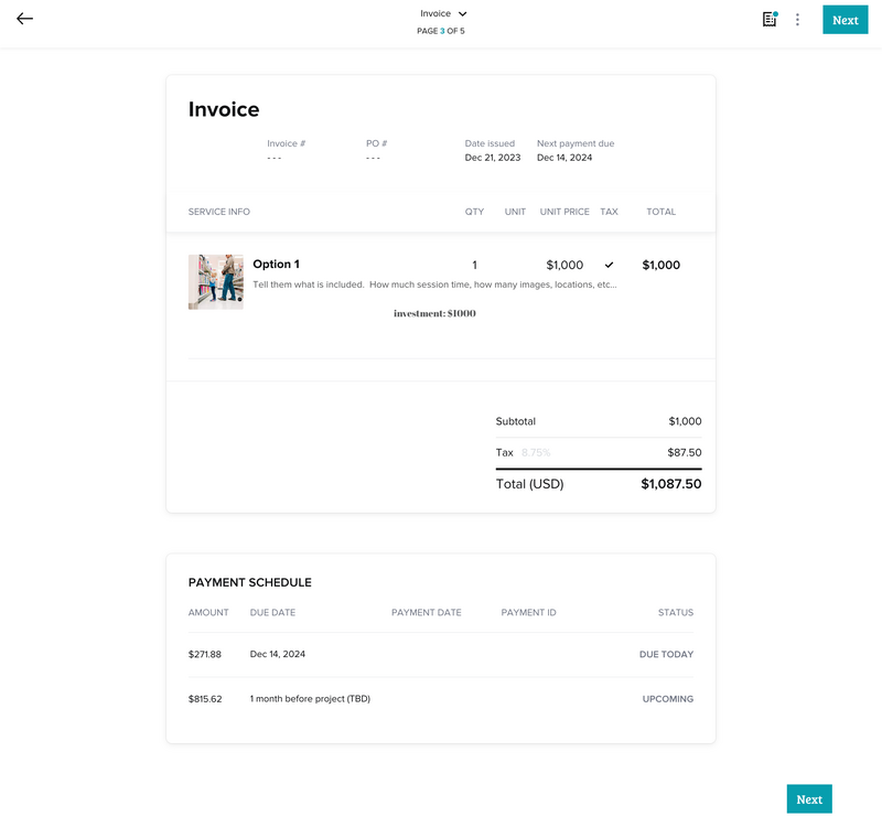 Smartfile Invoice