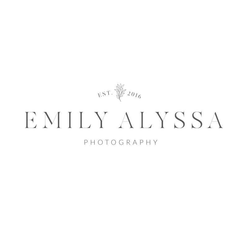 logo for Emily Alyssa Photography top northern virginia newborn photographer