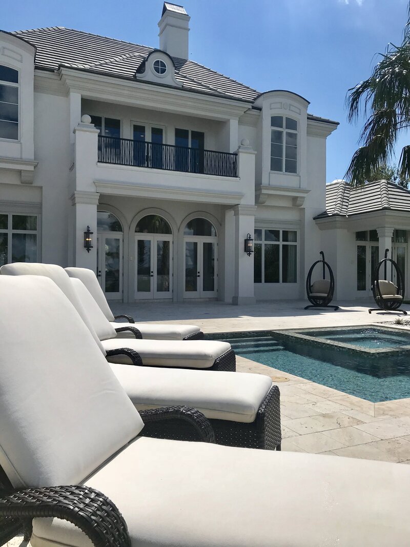 Orlando high-end home outdoor pool and patio