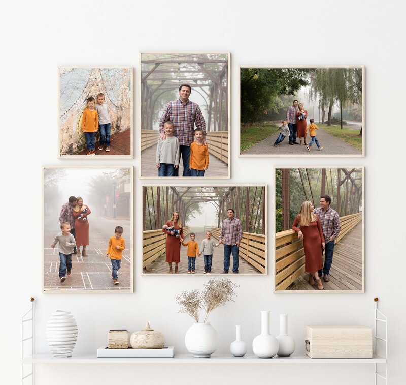 Gallery of 6 images of a family session