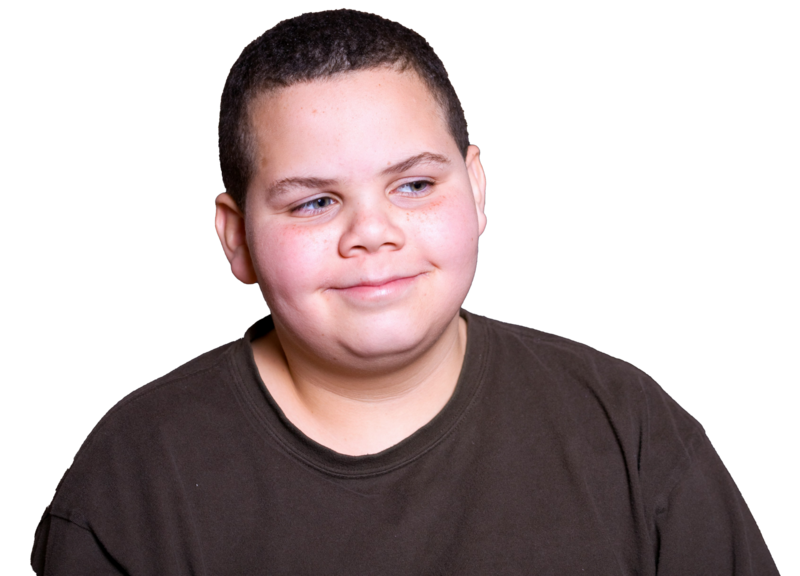 young man smiles