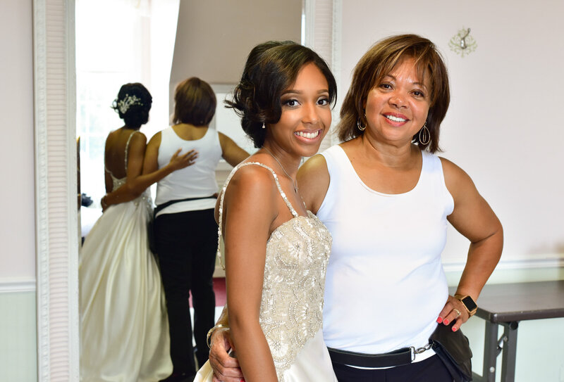 Denise Bonds, owner and lead destination wedding planner in Chicago, of Windermere Destination Weddings with a bride