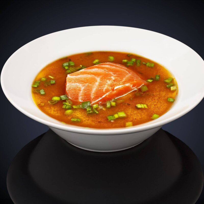 MISO SOUP WITH SEA VEGETABLES AND SALMON recipe from the balanced hormones clear skin program