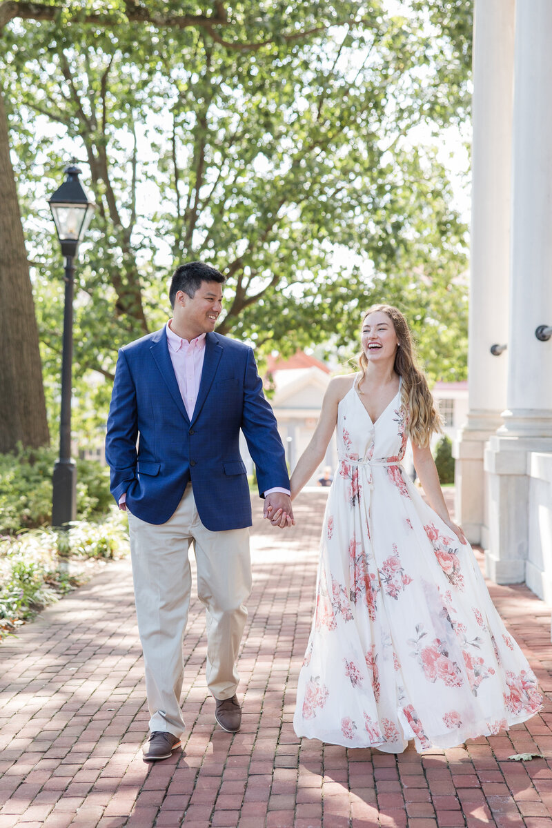 Downtown Annapolis engagement photos at Maryland State House by Christa Rae Photography