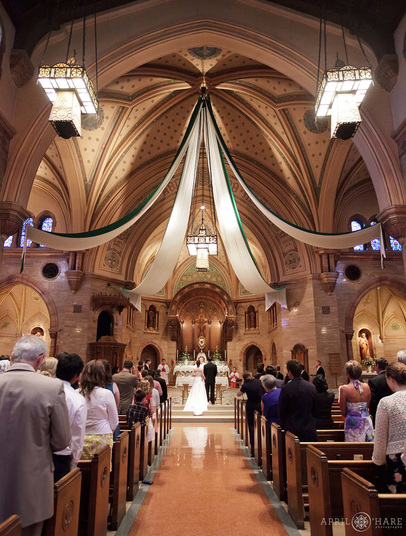 Wedding-Ceremony-at-Catholich-Church-Downtown-Denver-Holy-Ghost