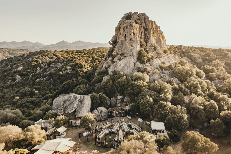 Outdoor wedding San Pantaleo Sardinia