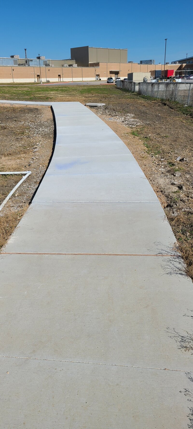 Weis HS Tennis Court Sidewalk After