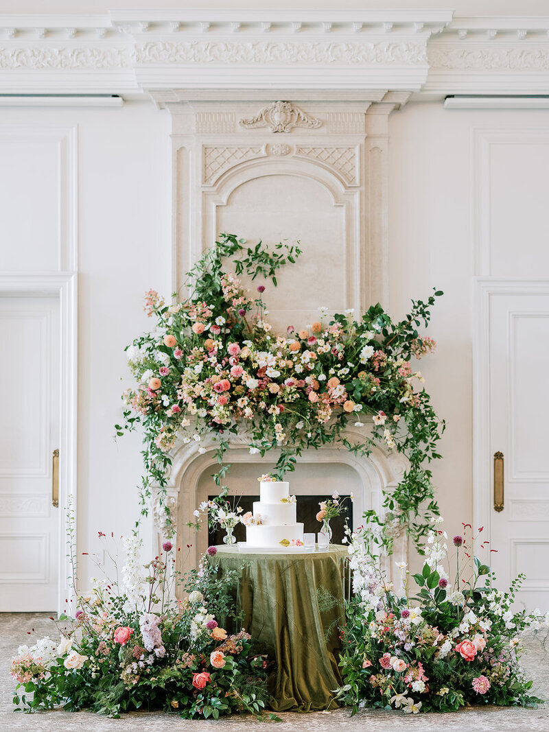 Wedding Cake Floral Display