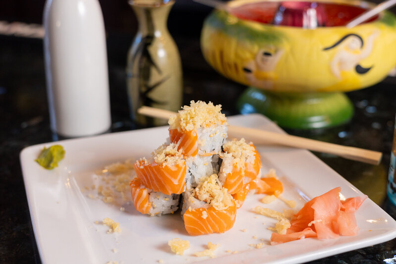 A Volcano sushi roll from Hibachi Japanese Steakhouse and Grill.
