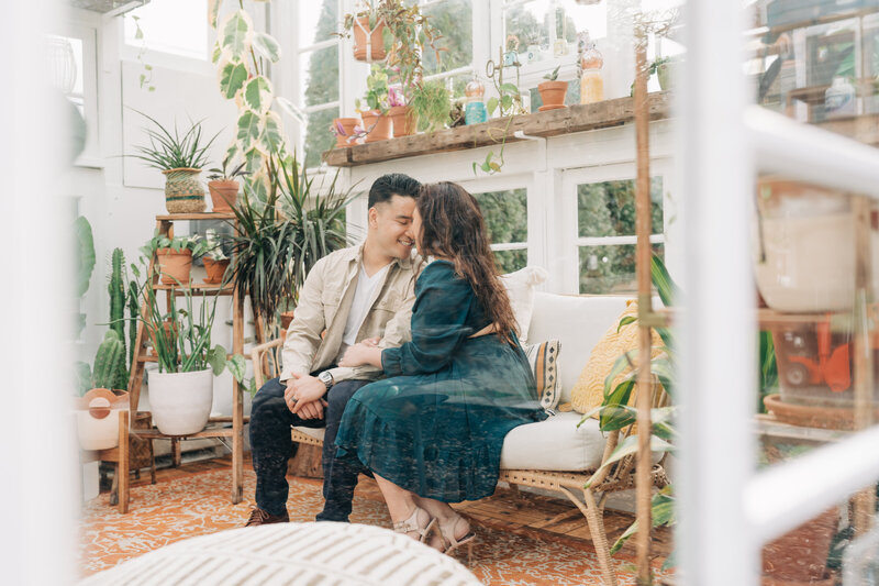 New Jersey Greenhouse engagement session