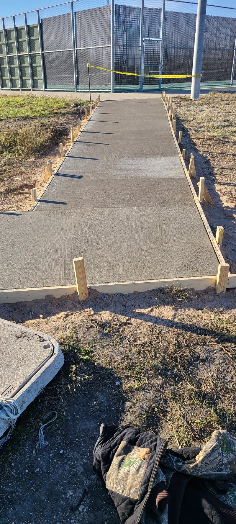 Weis HS Tennis Court After